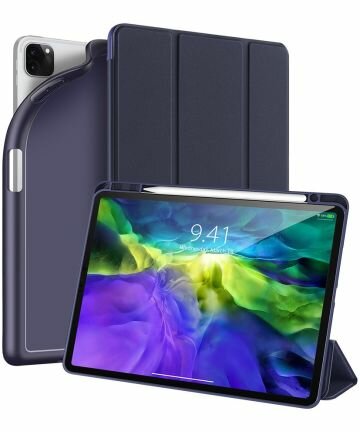 Dux Ducis OSOM Series Case met Apple Pencil houder iPad  Pro 11-inch 2020 en 2021 Donker Blauw