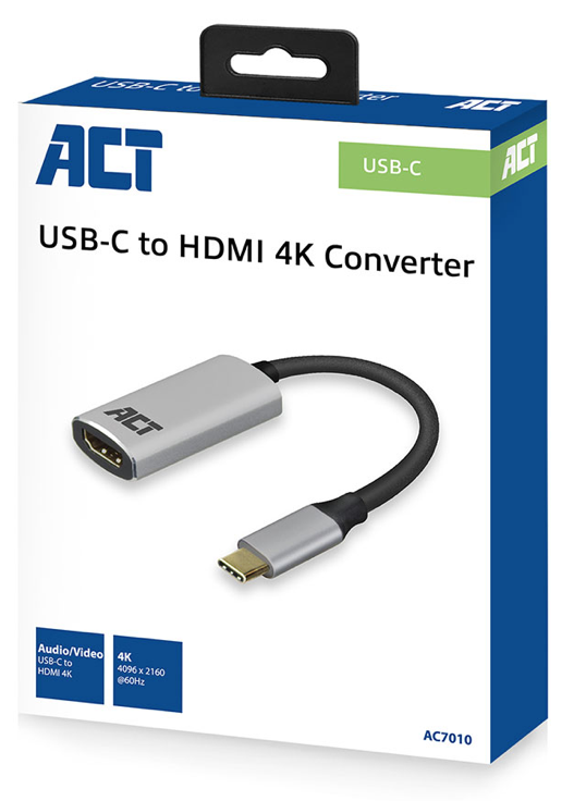 ACT USB-C naar HDMI 4K adapter