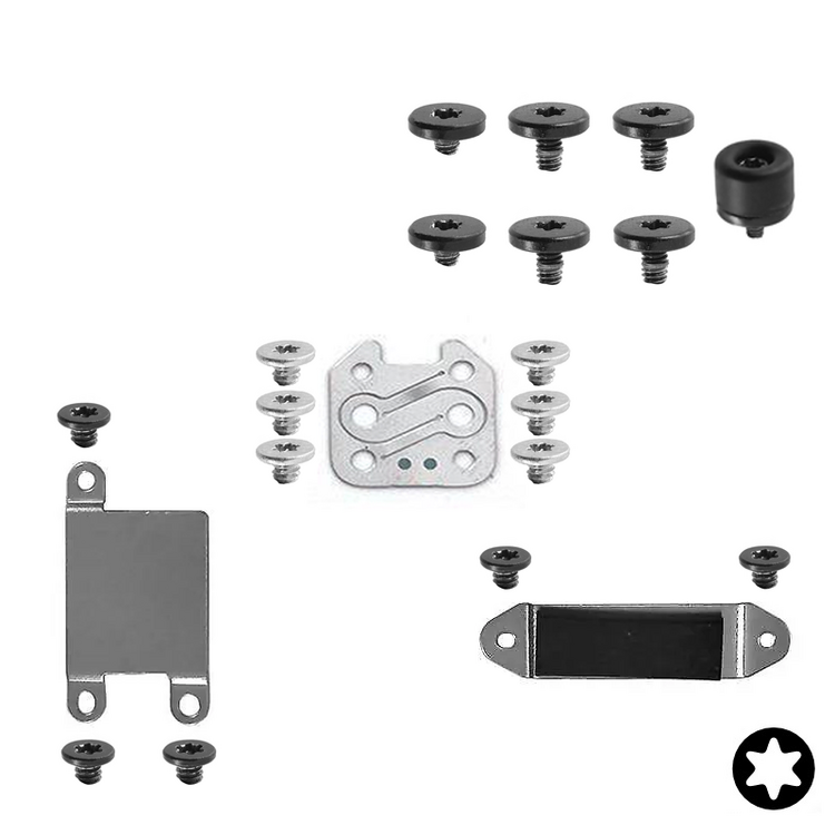 Logic Board / moederbord schroeven en afdek plaatjes voor Apple Macbook Air A2179 en A1932