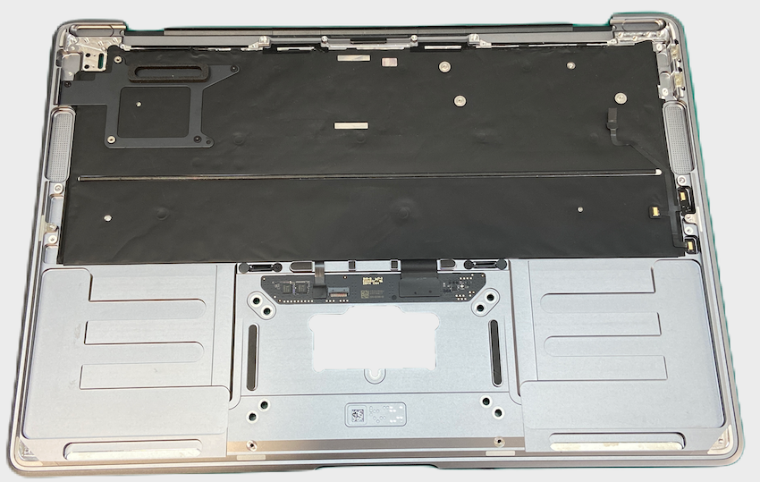 Topcase met toetsenbord AZERTY met trackpad printplaat voor Apple MacBook Air 13-inch A2337 M1 Space Grey