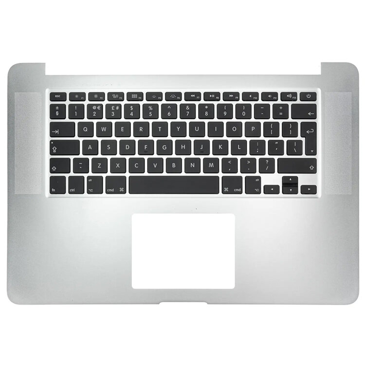 Topcase met toetsenbord EU / NL (Zilver) (refurbished) voor Apple MacBook Pro Retina 15-inch A1398 jaar 2015