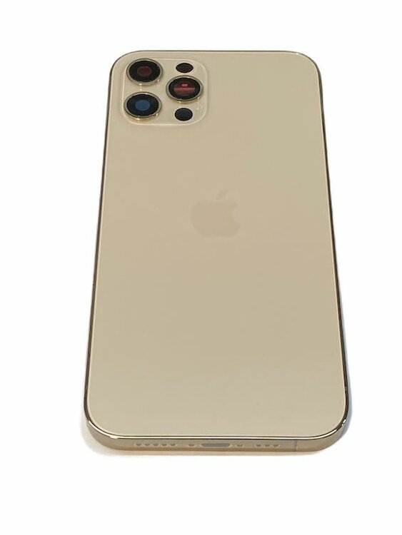 Complete achterkant met frame en logo voor Apple iPhone 12 Pro Goud