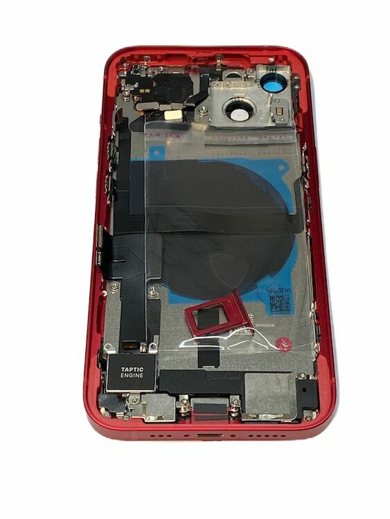 Complete achterkant behuizing met small parts voor Apple iPhone 13 Rood
