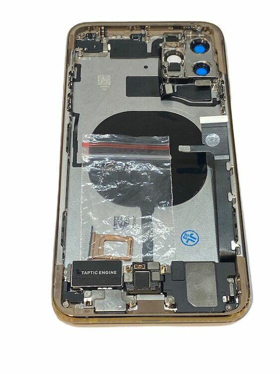 Complete achterkant behuizing met small parts voor Apple iPhone 11 Pro Max Goud