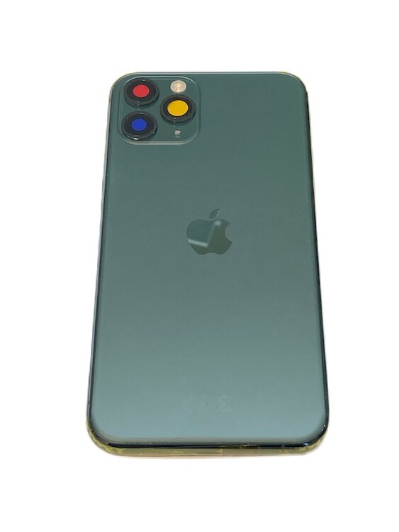 Complete achterkant met smallparts voor Apple iPhone 11 Pro Middernacht Groen