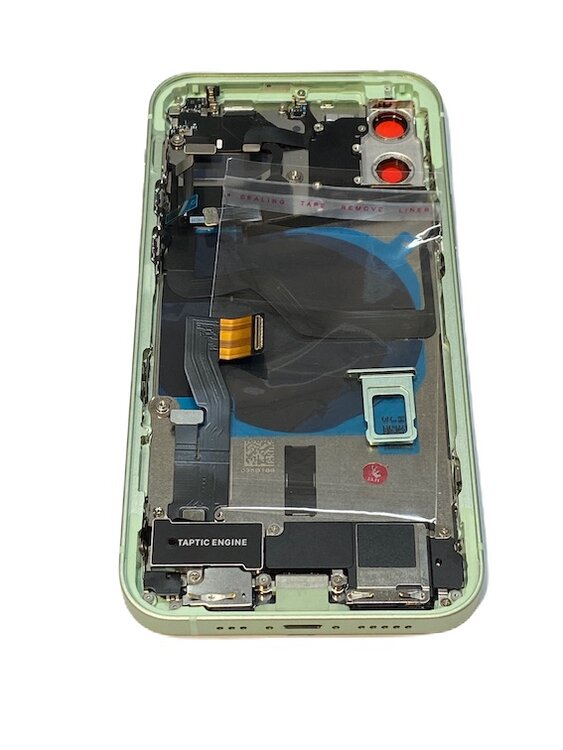 Complete achterkant met smallparts voor Apple iPhone 12 Groen