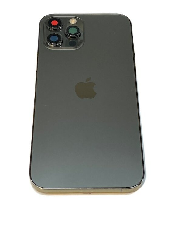 Complete achterkant met smallparts voor Apple iPhone 12 Pro Max Grafiet