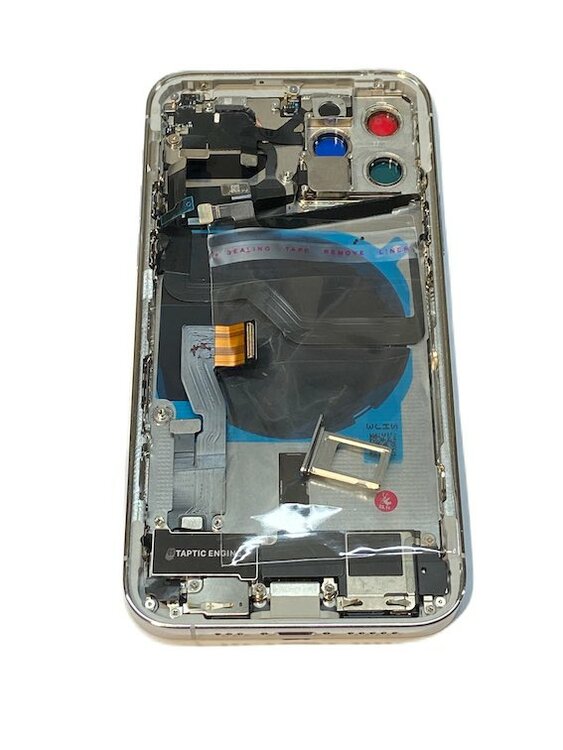 Complete achterkant met smallparts voor Apple iPhone 12 Pro Zilver