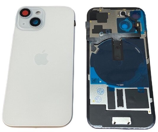 Achterkant met Wireless charging - Blauw voor iPhone 15