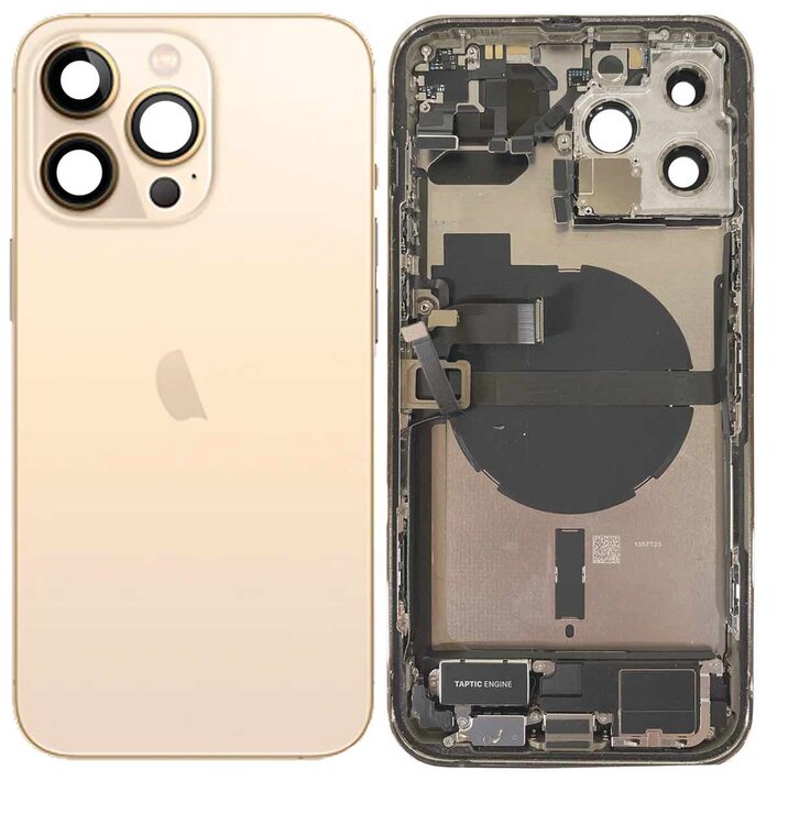 Complete achterkant behuizing met smallparts voor iPhone 13 Pro Max Goud