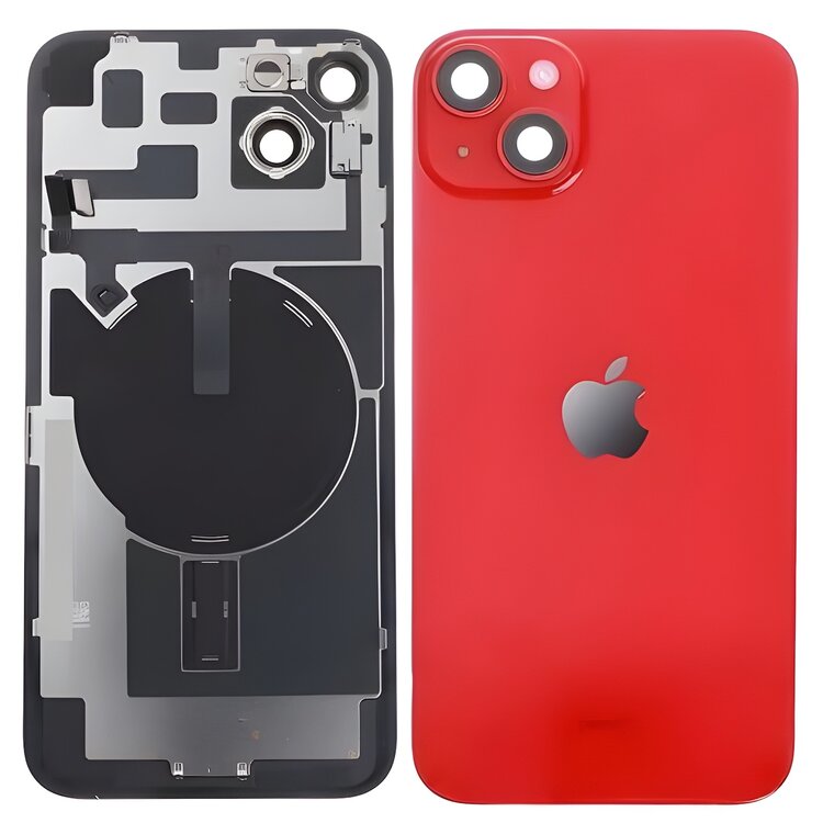 Complete achterkant met smallparts en Wireless charging voor Apple iPhone 14 Plus Rood