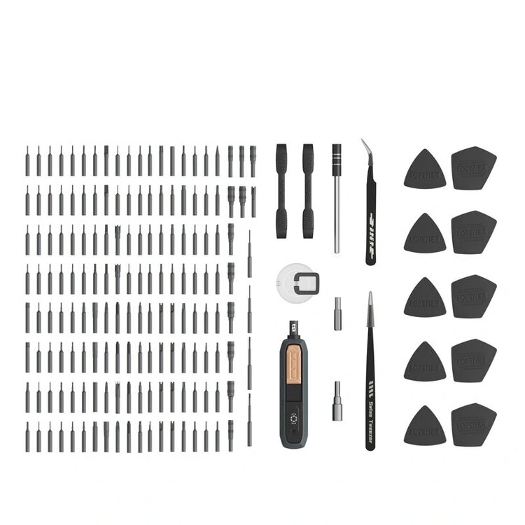 180-in-1 toolset | compleet met pincet, zuignapjes en andere tools | voor iPhone, iPad, MacBook en iMac