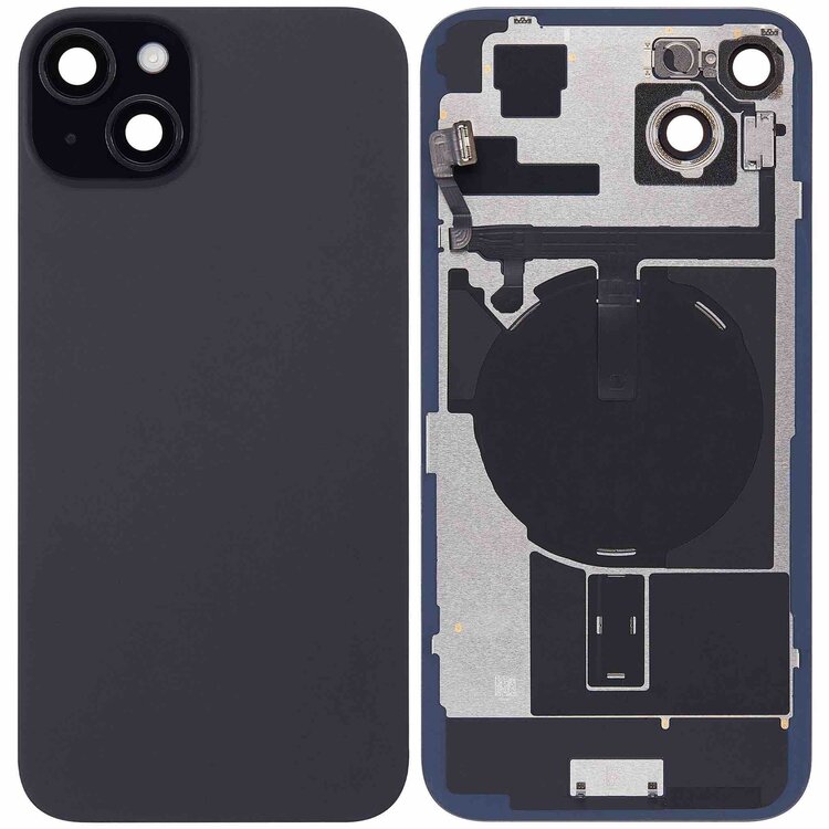 Originele pulled achterkant met wireless charging&nbsp;voor iPhone 15 Zwart