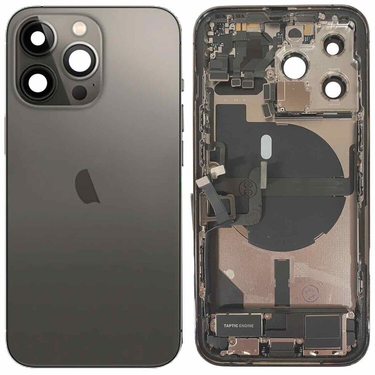 Pulled achterkant behuizing met small parts voor iPhone 13 Pro Grafiet (Zwart) | B-Grade