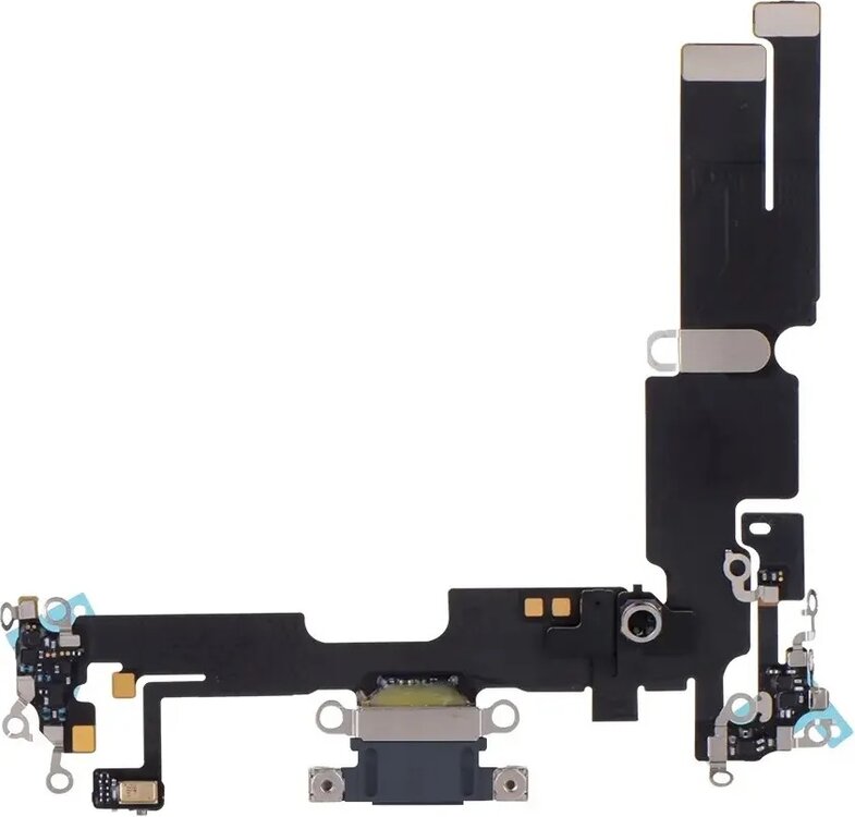 Dock connector oplaadpoort &nbsp;voor iPhone 14 Middernacht Zwart