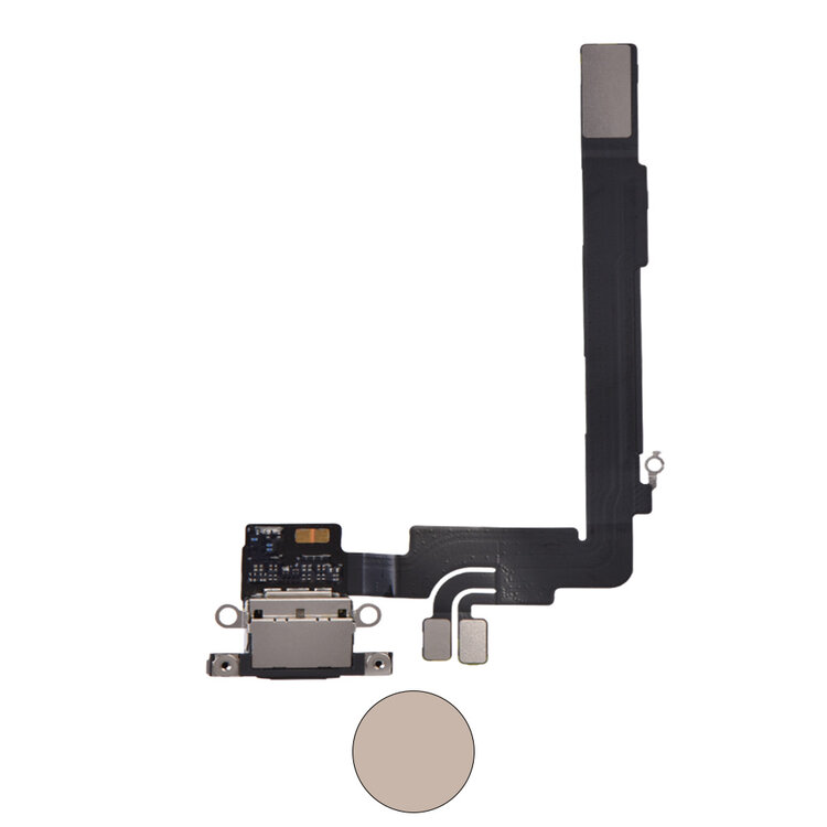 Dock connector oplaadpoort voor iPhone 16 Pro Max Desert Titanium