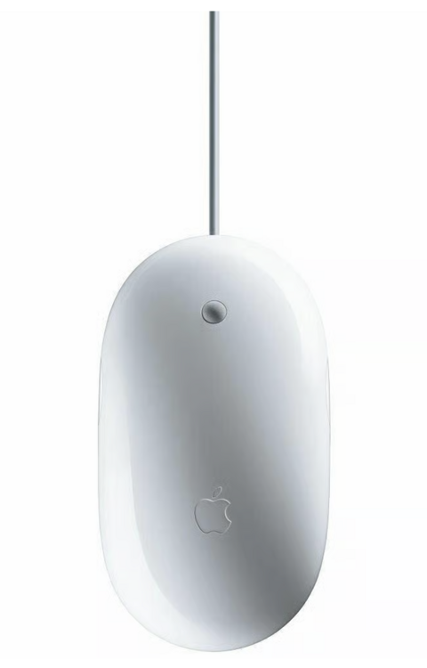 Apple Mighty Mouse / Muis (bedraad) (refurbished) voor Apple MacBook, Mac mini en iMac