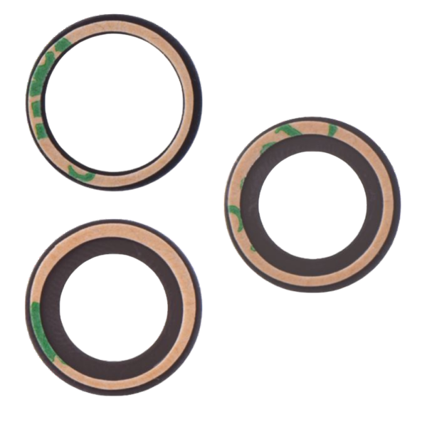 Achter camera lens glaasjes voor iPhone 15 Pro Max (set a 3 stuks) (Real Sapphire)