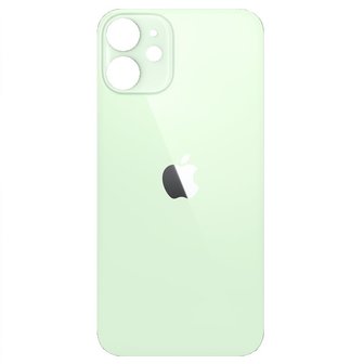Achterkant back cover glas met logo voor Apple iPhone 12 Groen