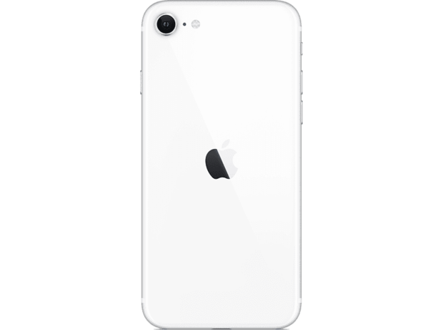 Achterkant back cover glas met logo voor Apple iPhone SE 2020 Wit 