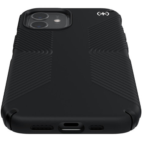 Speck presidio perfect-clear Grips case Black voor iPhone 12 en 12 Pro
