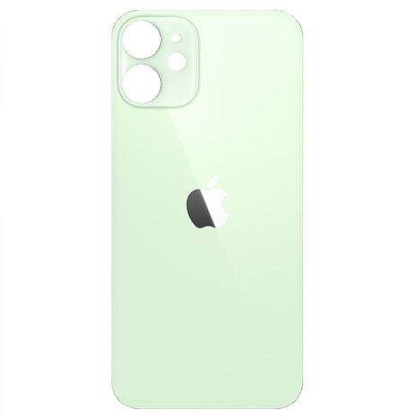 B2B only: Achterkant back cover glas met logo voor Apple iPhone 12 Mini Groen