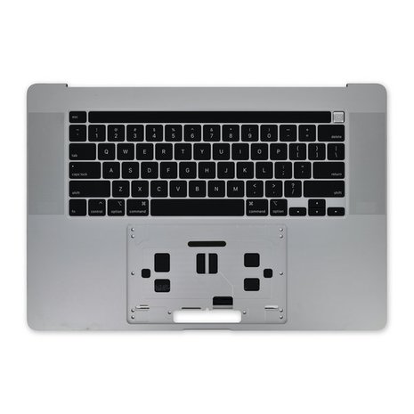 Topcase met toetsenbord EU / NL + Touch Bar (Space Grey) voor Apple MacBook Pro Retina 16-inch A2141