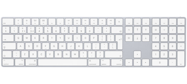 Nieuw Apple Magic Keyboard met numeriek toetsenblok (QWERTY - Draadloos)