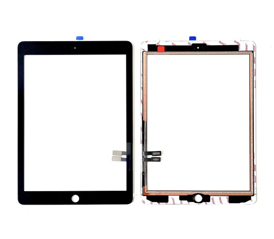 Digitizer / Touchscreen glas voor Apple iPad 6 2018 model A1893 en A1954 zwart  + Tesa tape