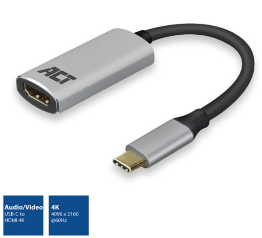 ACT USB-C naar HDMI 4K adapter