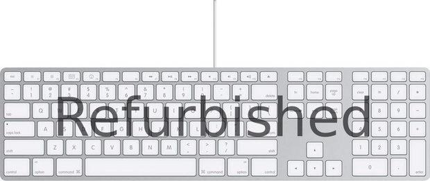 Refurbished Apple bedraad keyboard / toetsenbord met numeriek toetsenblok QWERTY