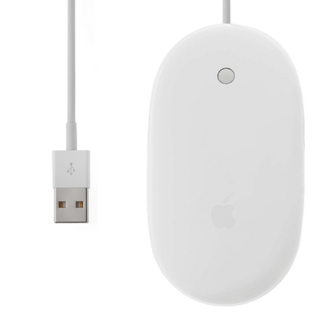 Apple Mighty Mouse / Muis (bedraad) (refurbished) voor Apple MacBook, Mac mini en iMac
