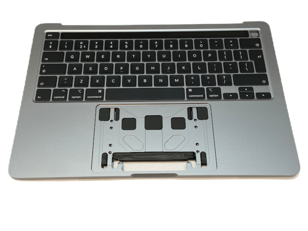 Topcase met keyboard EU / NL + Touch Bar + batterij + audio jack ingang (Space Grey) voor Apple MacBook Pro Retina 13-inch A2289