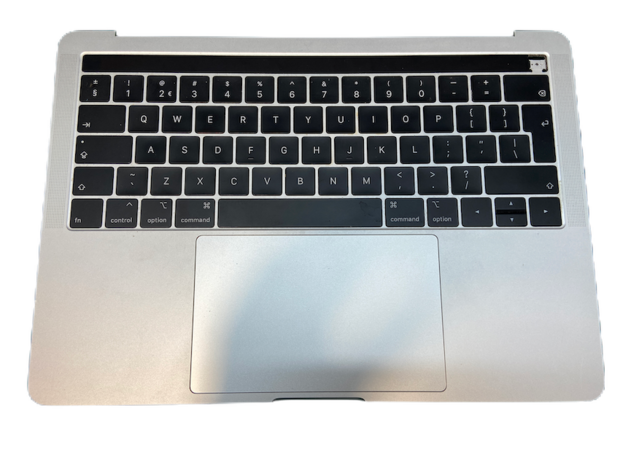 Topcase met toetsenbord EU compleet voor Apple MacBook Air 13-inch A1989 Zilver
