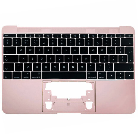 Topcase met toetsenbord EU / NL (Rose Gold) voor Apple MacBook 12-inch A1534