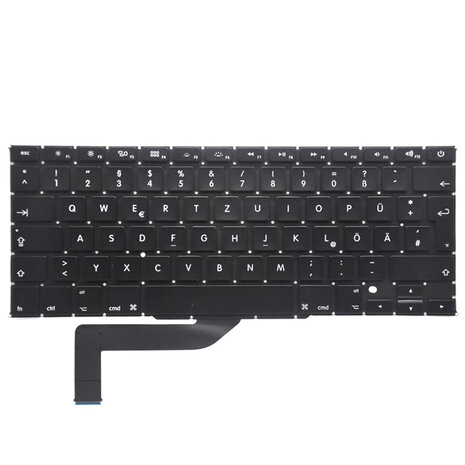 Keyboard / toetsenbord DE voor Apple MacBook Pro Retina 15-inch A1398 jaar 2012 t/m 2015
