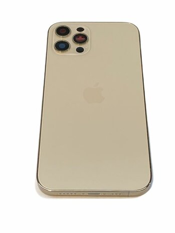 Complete achterkant met frame en logo voor Apple iPhone 12 Pro Goud
