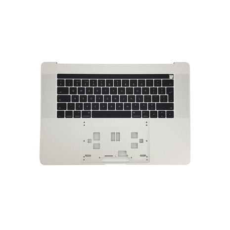 Topcase met toetsenbord EU / NL + Touch Bar (Zilver) voor Apple MacBook Pro Retina 15-inch A1707 jaar 2016 t/m 2017