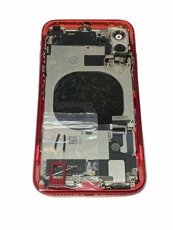 Complete achterkant behuizing met small parts voor Apple iPhone 11 Rood