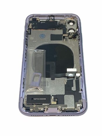 Complete achterkant behuizing met small parts voor Apple iPhone 11 Paars