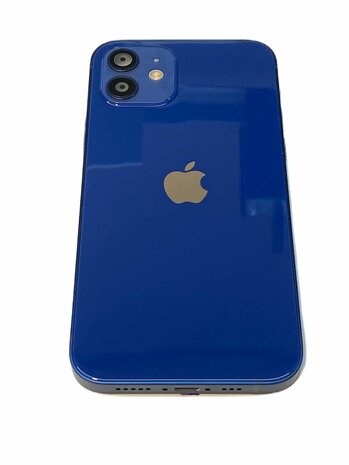 Complete achterkant met smallparts voor Apple iPhone 12 Blauw