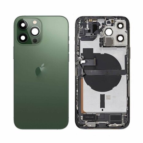 Complete achterkant met smallparts voor iPhone 13 Pro Max Alpen Groen