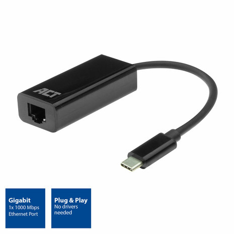 ACT USB-C Gigabit ethernet adapter