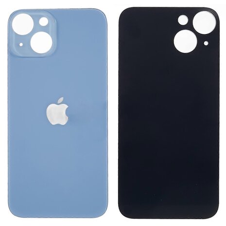B2B only - Glazen achterkant / back cover glas voor Apple iPhone 14 Plus Blauw