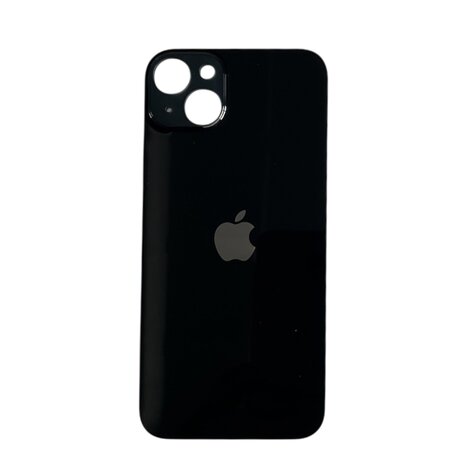 B2B only - Glazen achterkant / back cover glas voor Apple iPhone 14 Middernacht (Zwart)