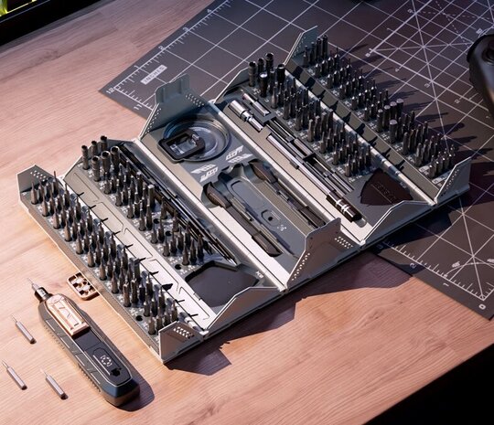 180-in-1 toolset | compleet met pincet, zuignapjes en andere tools | voor iPhone, iPad, MacBook en iMac