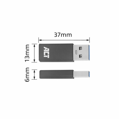 ACT USB-C female naar USB-A male adapter 