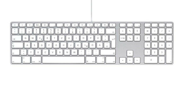Nieuw bedraad Apple keyboard / toetsenbord met numeriek gedeelte - Duits Lay-out