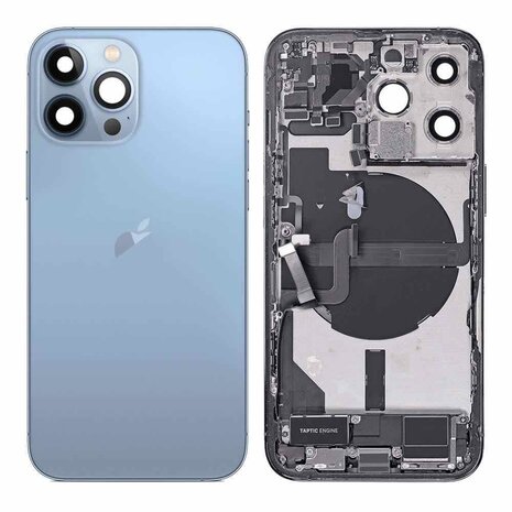 Pulled achterkant behuizing met small parts voor iPhone 13 Pro Sierra Blauw | B-Grade