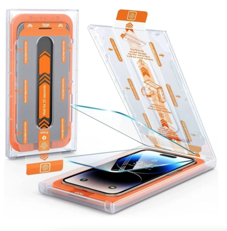 Stofvrije screen protector bescherm glas met installatiekit voor iPhone 12 mini - 9H gehard glas